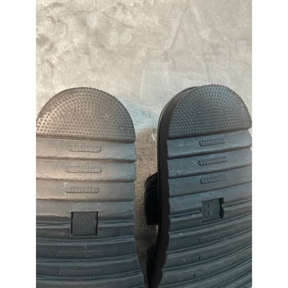 Dr Martens Air Wair Myles Black Unisex Double Strap Sandals Mens 11 Womens 12